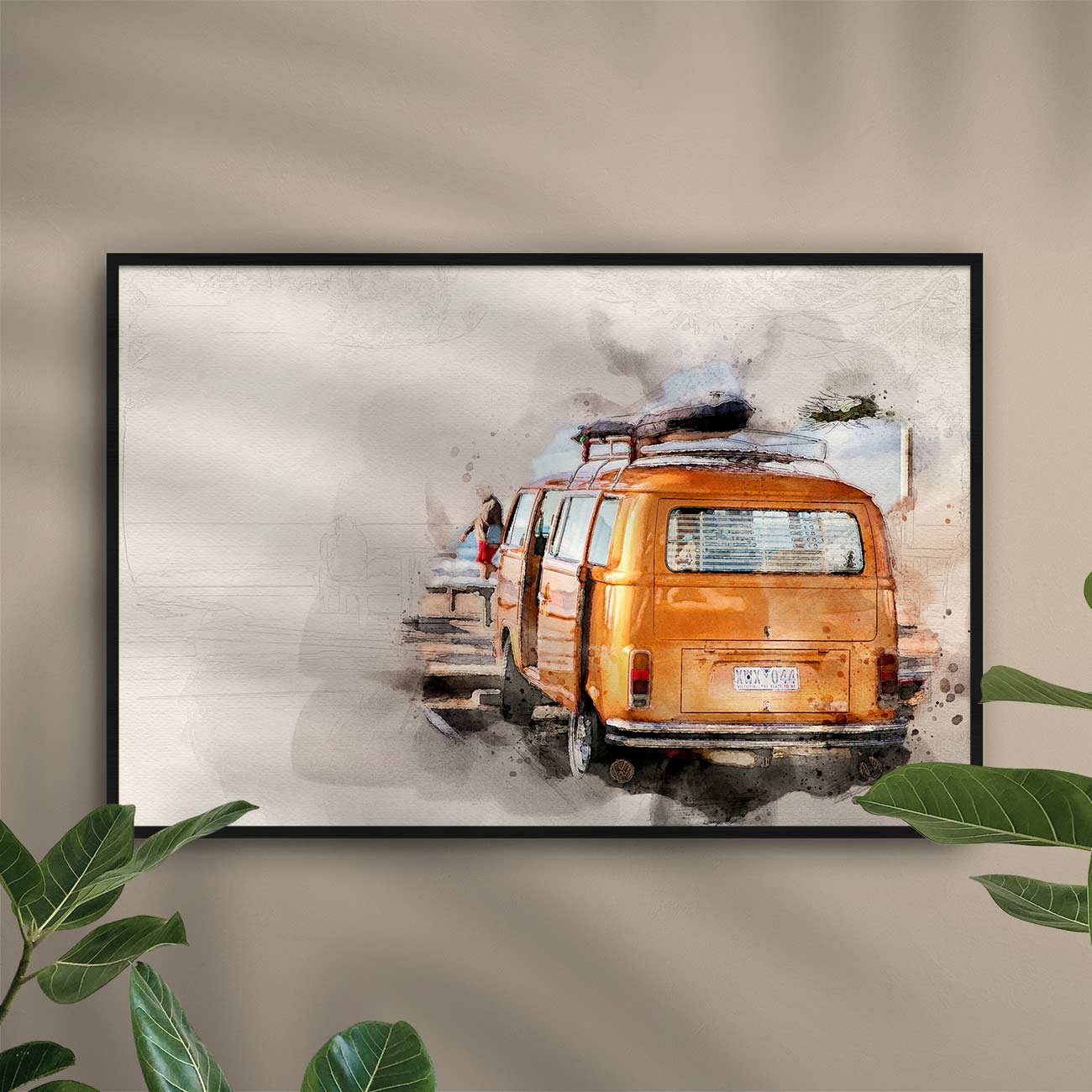 VW Bus am Strand
