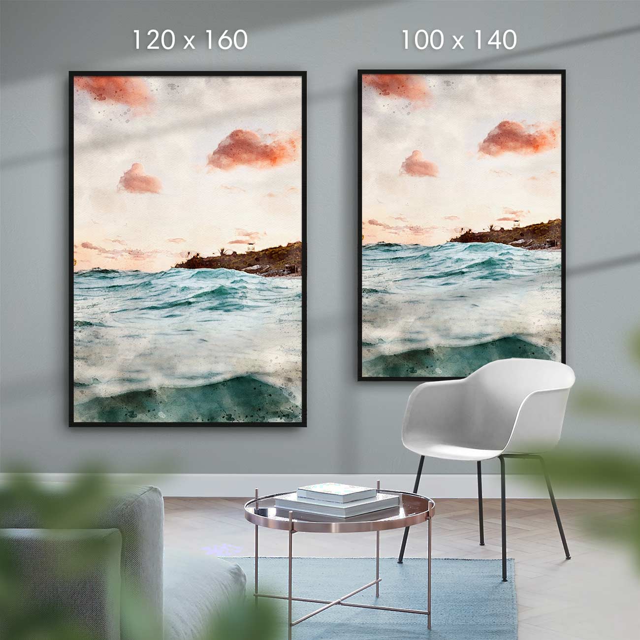 Meer mit Sonnenaufgang
