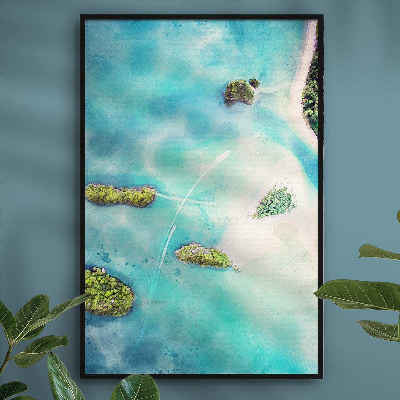Strand Bahamas von oben